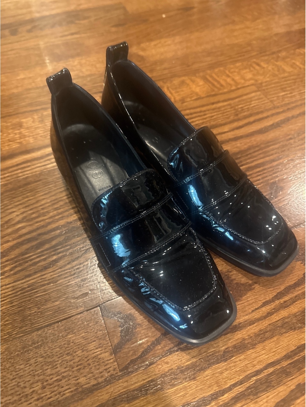 Aeyde Julie 30mm Paten Leather Loafers Size 38 $481 - Picture 4 of 10